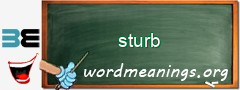 WordMeaning blackboard for sturb
